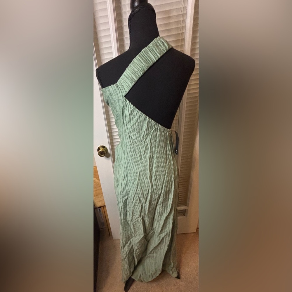 Lulus Poised Performance Elegant One-Shoulder Green Maxi Dress-Small - Picture 11 of 14
